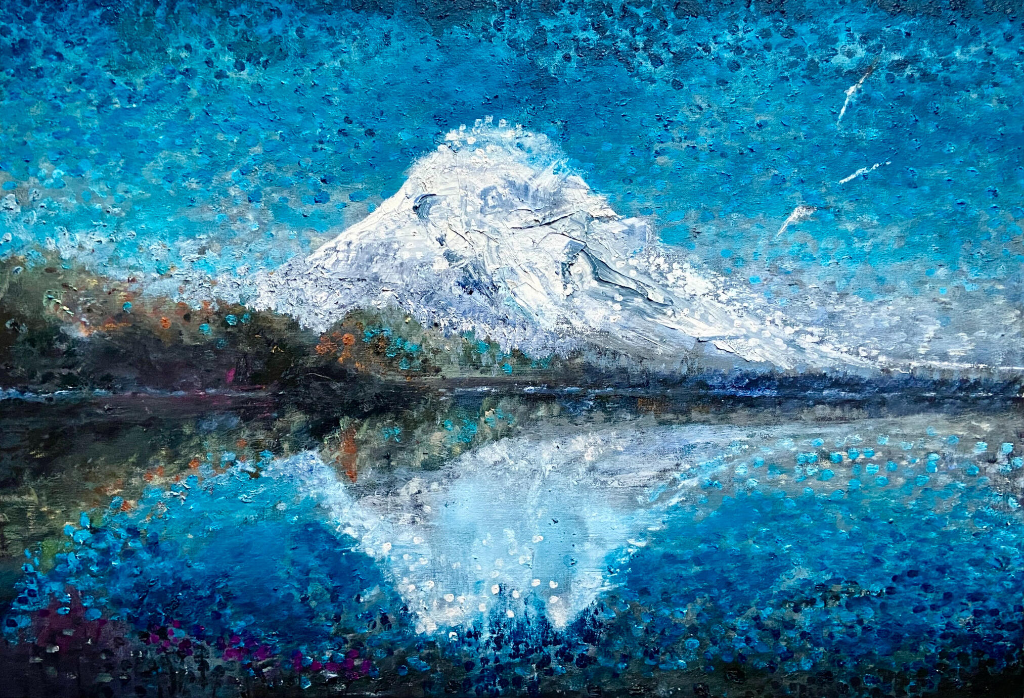 Anomalous Mountain 22" X 32" oil on canvas 2023